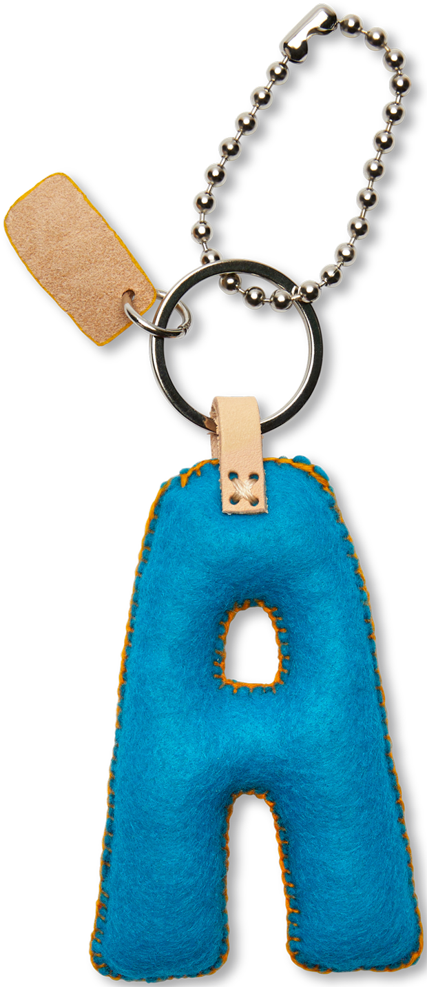 Turquoise Felt Alphabet Charms - Image 29
