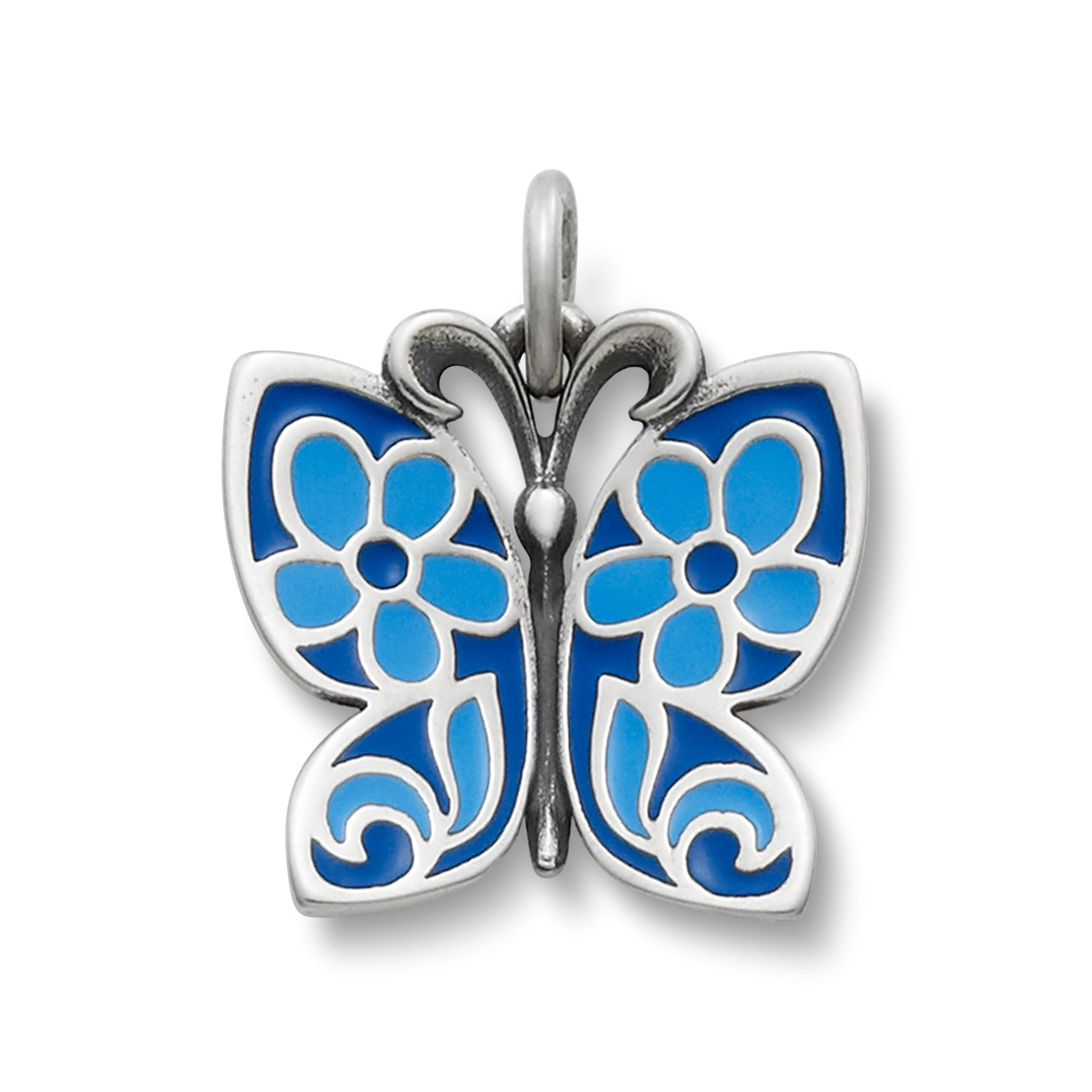 Blue Enamel Butterfly Charm - Image 2