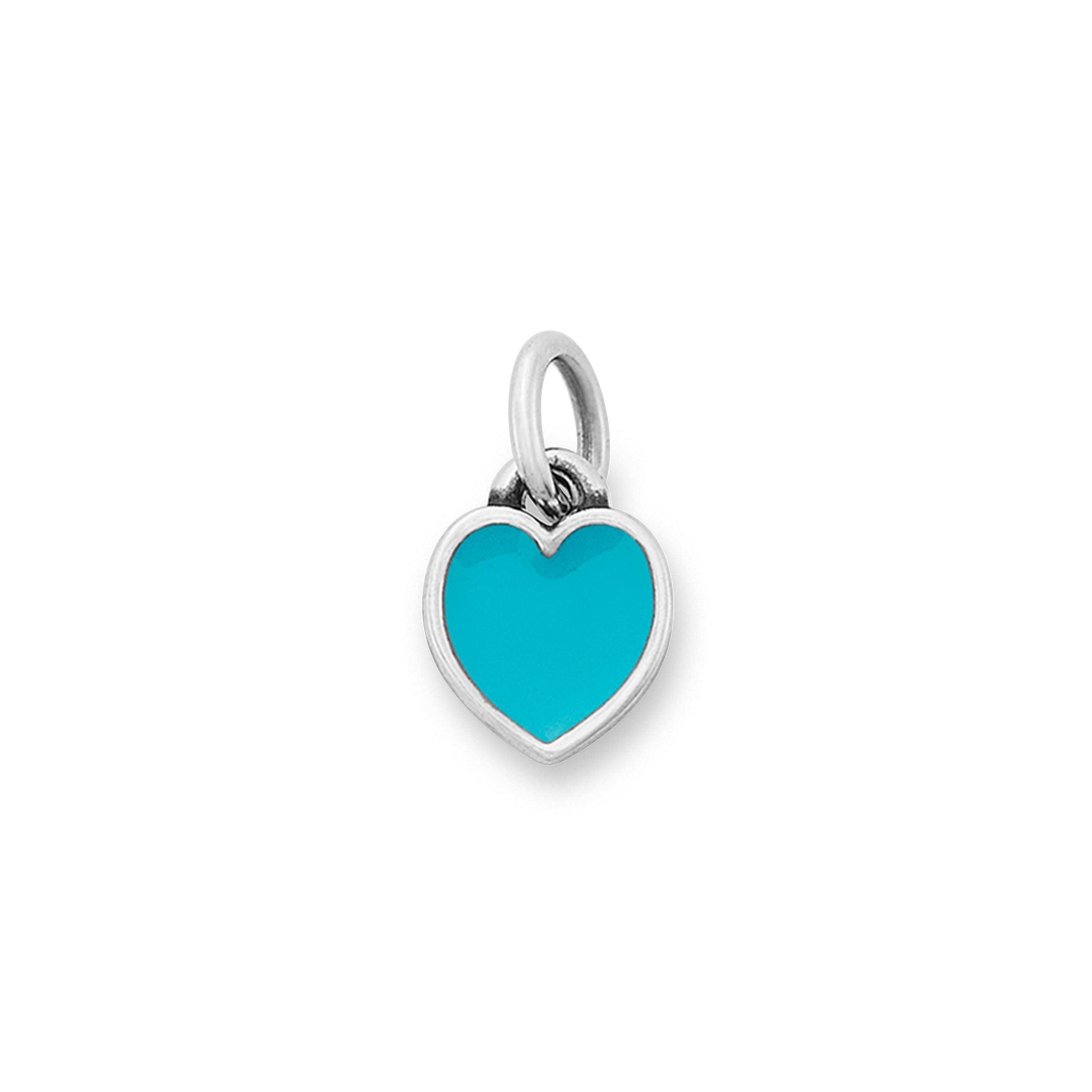 Enamel Blue Connected Hearts Charm - Image 2
