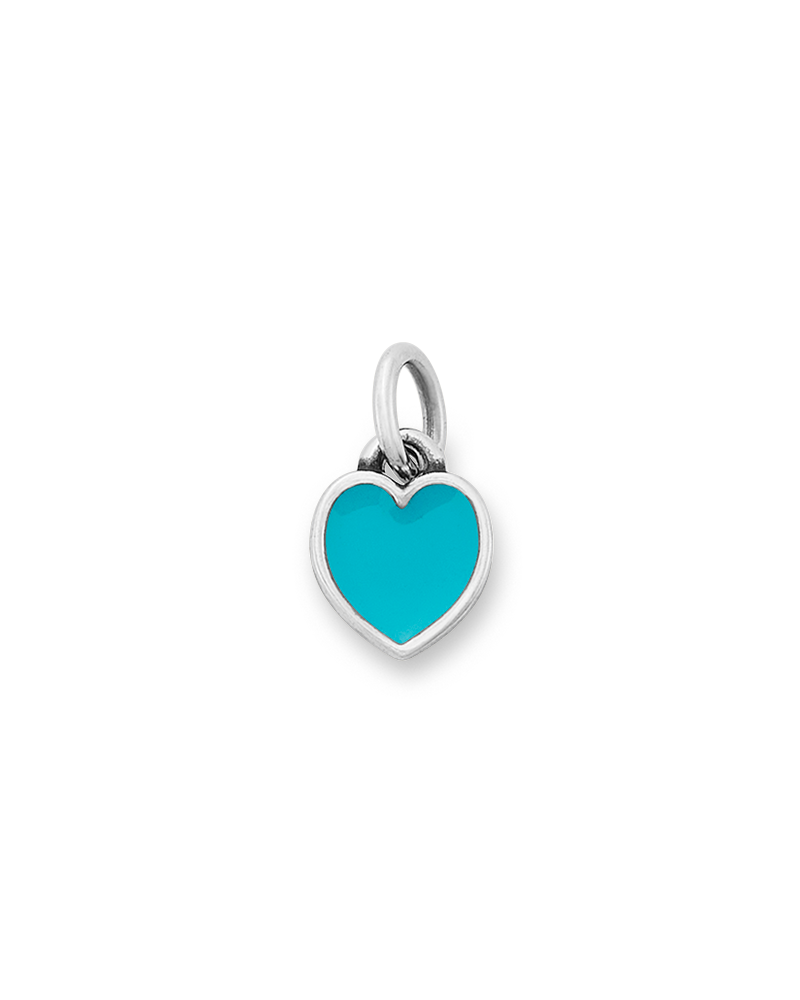 Enamel Blue Connected Hearts Charm - Image 3