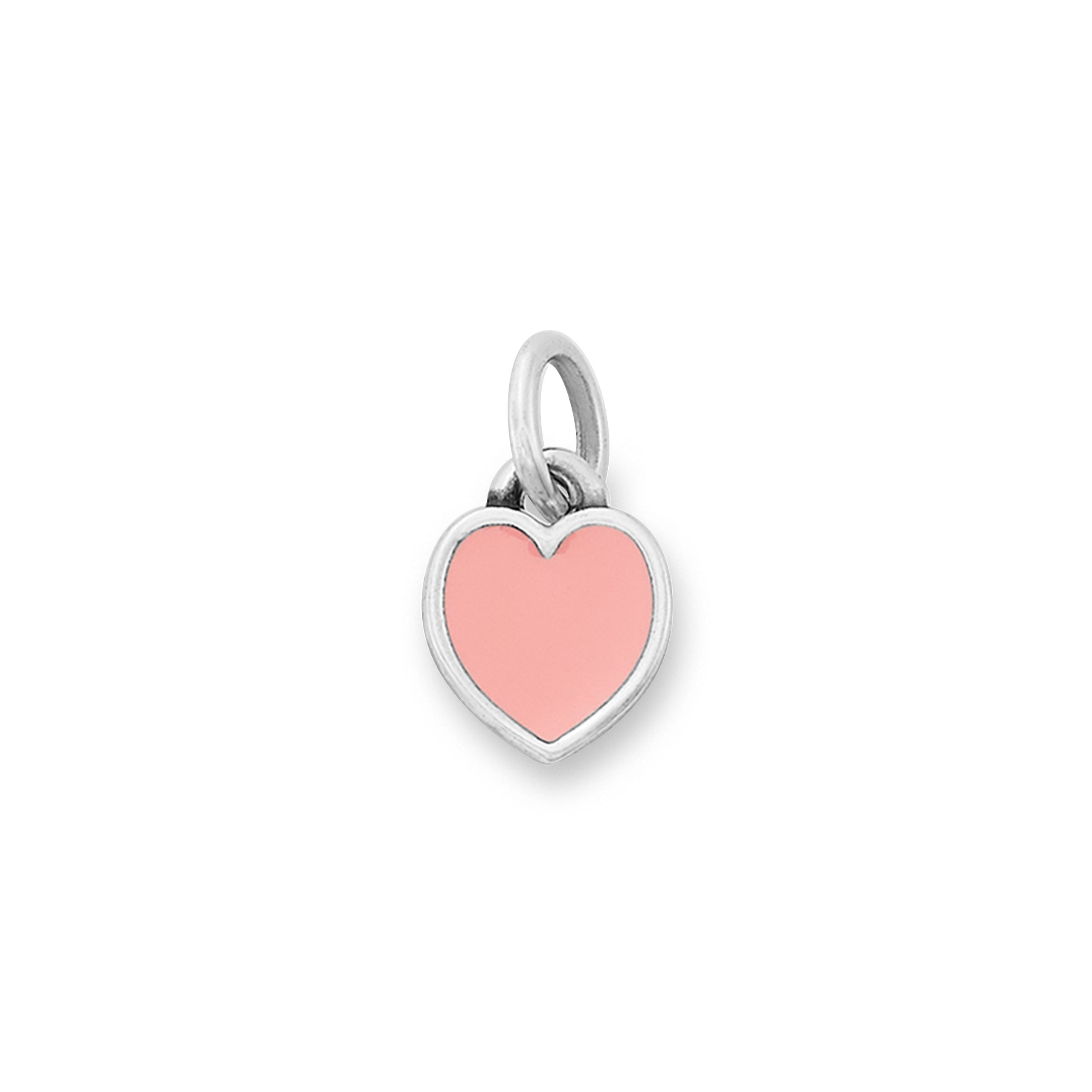 Enamel Pink Connected Hearts Charm - Image 2