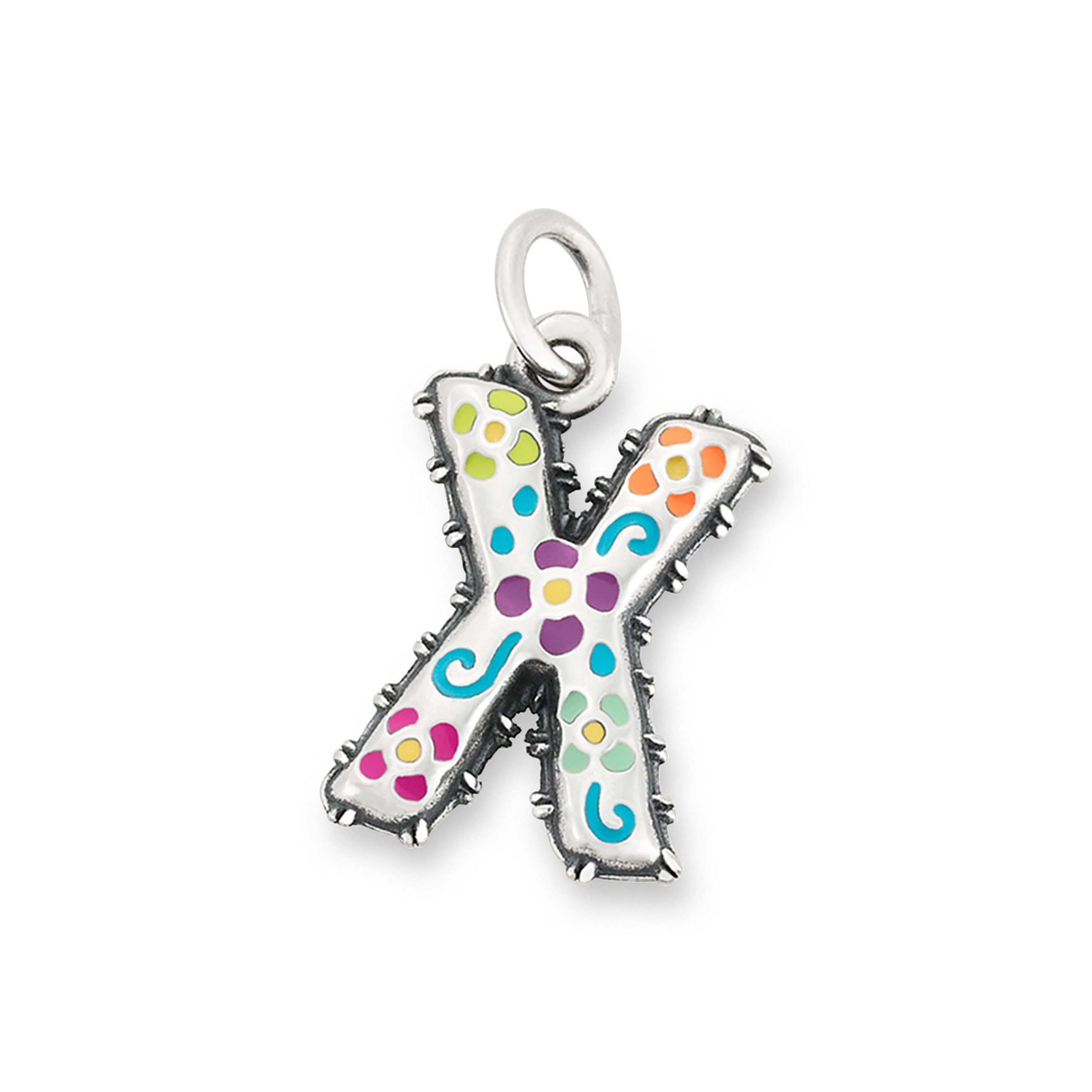 Enamel Consuela Floral Initial Charm - Image 25