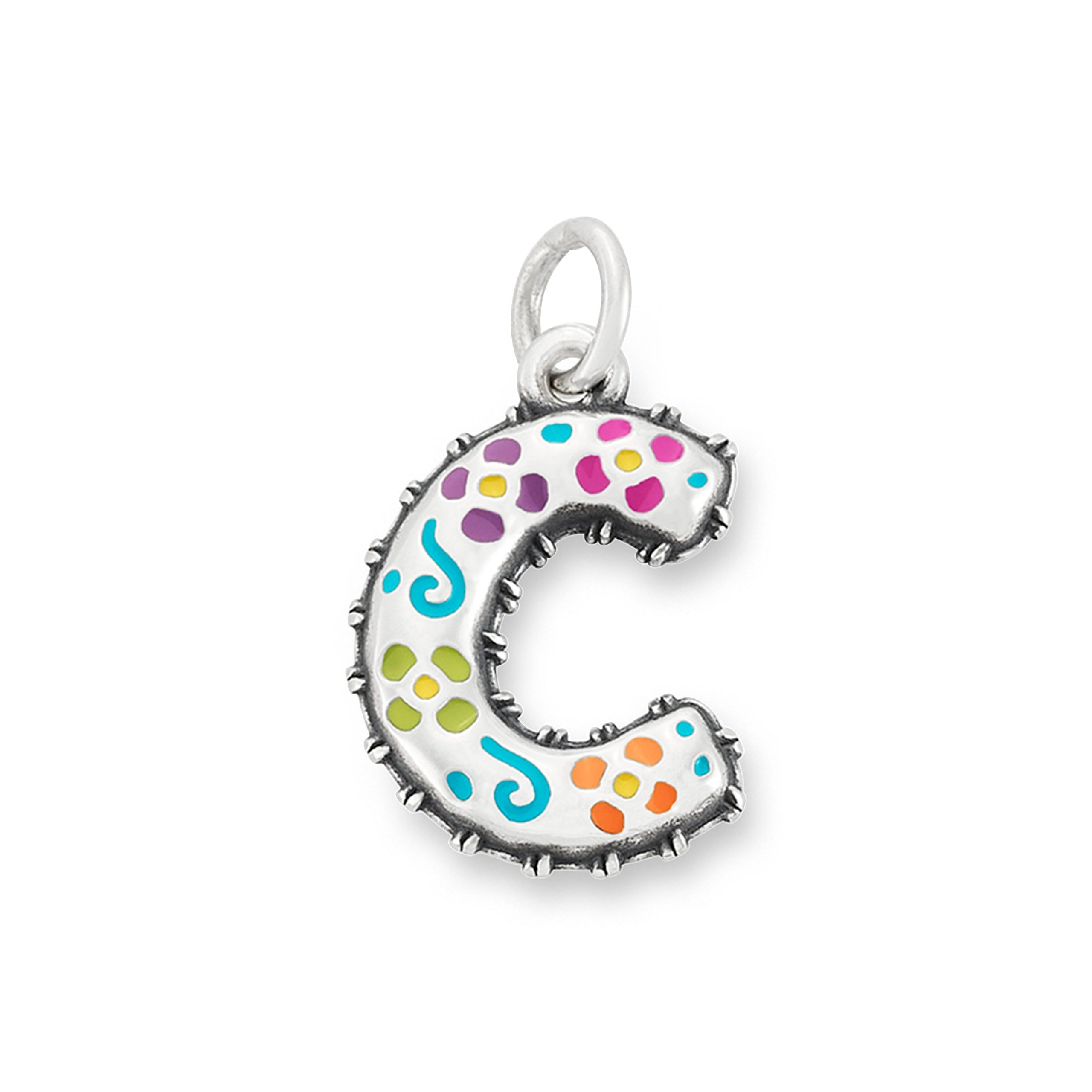 Enamel Consuela Floral Initial Charm - Image 4