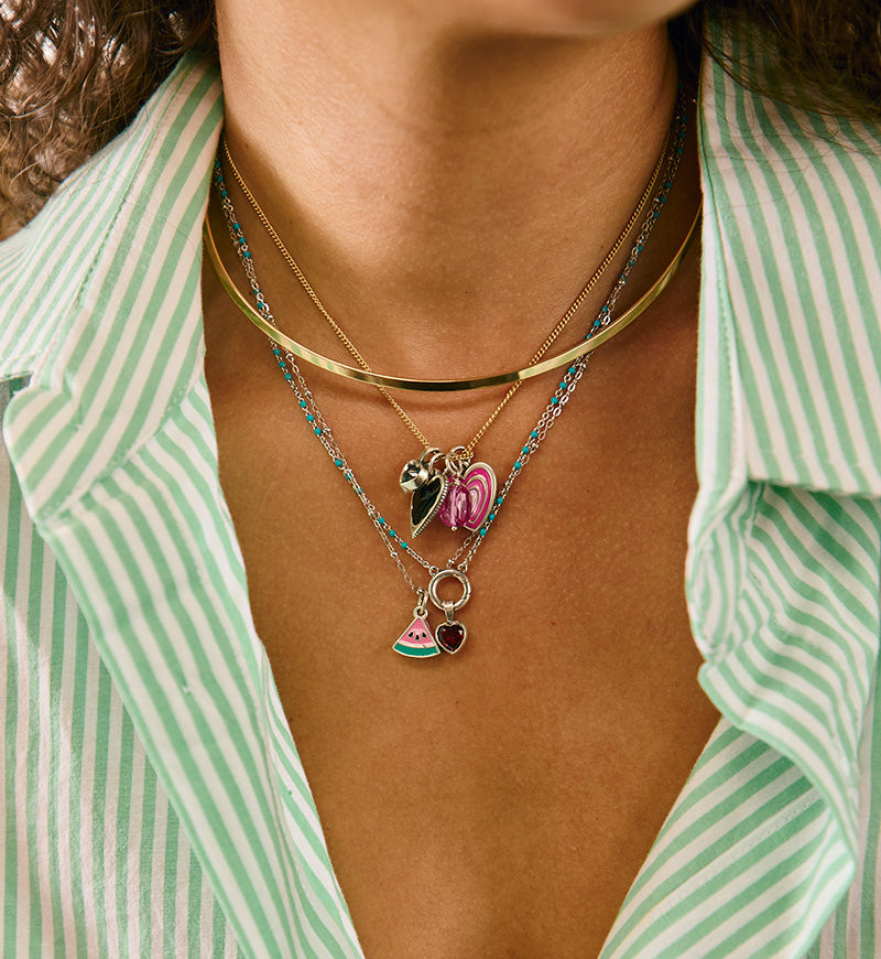 Enamel Watermelon Slice Charm - Image 4