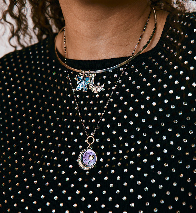 Blue Enamel Butterfly Charm - Image 4