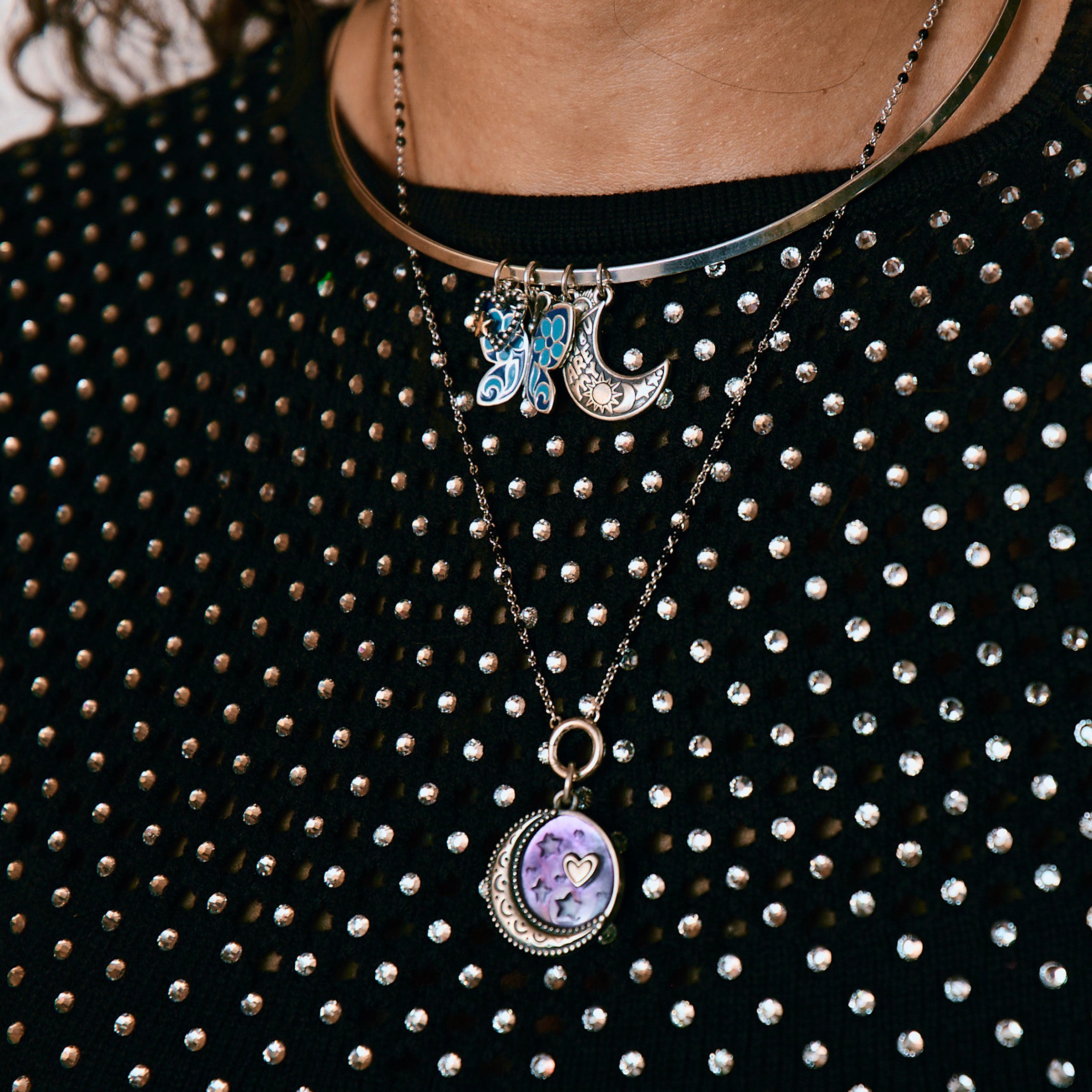 Blue Enamel Butterfly Charm - Image 3