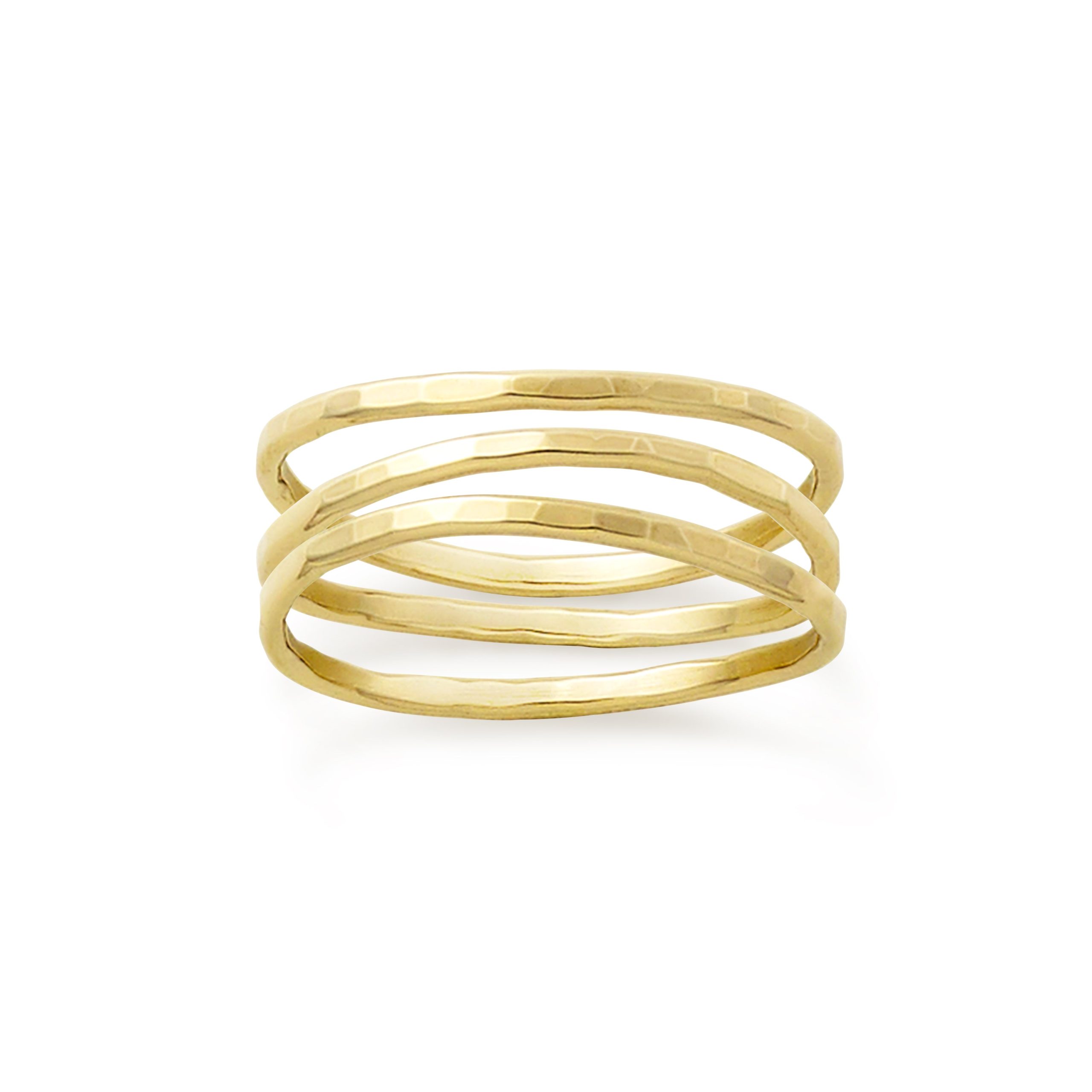 Delicate Forged Gold Rings - Image 2