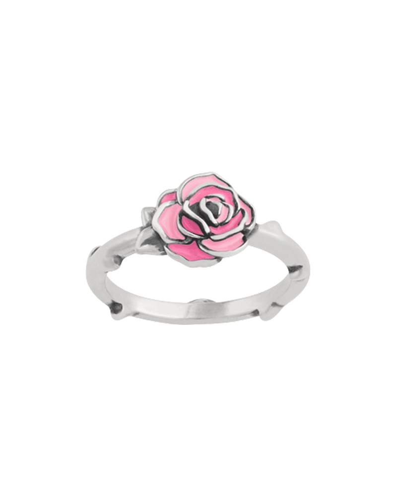 Enamel Consuela Pink Rose Ring - Image 3